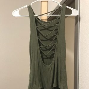 Strappy back body suit